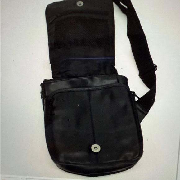 Black Leather Crossbody Bag - Picture 6 of 7